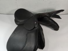 An as new Cavaletti Collection GP saddle in black, 16.5 Standard (REF: CCGPS165B1).