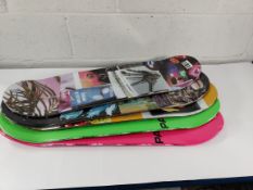 Five assorted as new Palace skateboards (board only) to include Racey 8.25 and Lucien Pro S38 8.25.