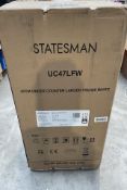 Statesman UC47LFW under counter larder fridge (sold as seen).