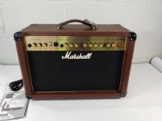 A Marshall AS50D combo amplifier for acoustic guitar (UK adaptor required).