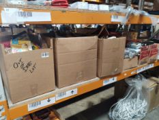 One shelf of assorted food and beverage items (Please note all items are past there BB dates).