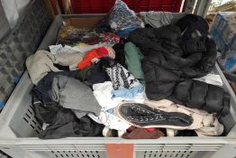 One stillage of assorted pre-owned clothing (stillage not included).