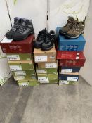 Seventeen pairs of assorted Mountain Warehouse walking boots.