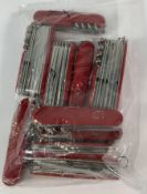 Ten pre-owned Victorinox Swiss Army penknives (over18s only).