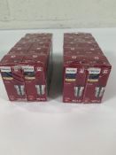 One hundred Phillips incandescent warm white 165 lumen 230-240V screw in E14 oven bulbs.