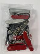 Ten pre-owned Victorinox Swiss Army penknives (over 18s only).