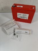 An Enersys 12V M6 sealed lead acid battery, 38Ah.