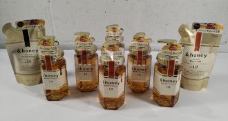 Eight as new '& Honey' related shampoo hair products.