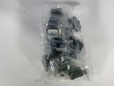 A bag of twenty Radtrak³ Long Term Radon Test Kits. As new