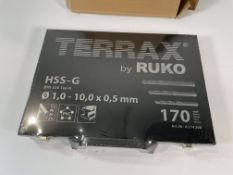 A RUKO Terrax A214200 metal twist drill bit set 170-piece DIN 338 Type N.