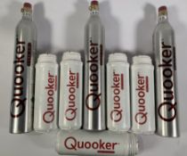 Eight Quooker related items; five filters and three Co2 replacements cartridges.