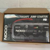 An as new NOCO Boost X GBX155 Ultra Safe jump starter (box sealed).