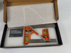 Six as new Presch 10110 combination square sets, 150mm and 300mm metric.