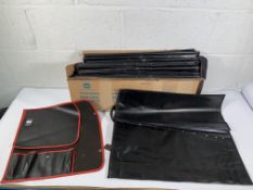 Fifteen canvas cooks cutlery rolls (empty).