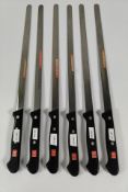 Six Wusthof salmon slicer flexible narrow blades 290mm/29cm (4540) (over 18s only).