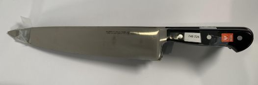 Five Wusthof French Cooks heavy bolstered knives 320mm, may have slight marks from long term storage