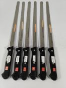 Six Wusthof salmon slicer flexible narrow blades 290mm/29cm (4540) (over 18s only).