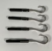 Four stainless steel butter curlers 190mm (over 18's only).