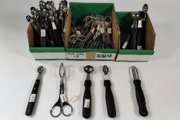 A quantity of Wusthof related items to include pastry tongs (5902), round melon ballers 30mm (4240)