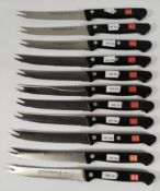 Eleven Wusthof tomato scalloped blade knives 160mm (4105) (over 18s only).
