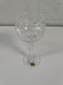 Four boxes of six as new Loretta hock, tall stem English crystal glasses - 14cl (may show signs of l