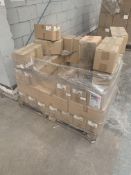 A pallet containing Deflecto midi tape dispensers.