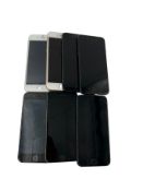 Seven pre-owned Apple iPhones sold for parts (Untested, sold as seen).