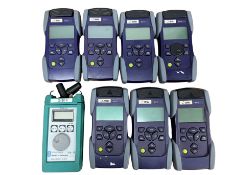 Seven pre-owned JDSU OLP-55 Optical Power Meters.