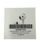 As new Apple AirPods 4 ANC with USB-C Charging Case (M/N: MXP93LL/A EAN: 195949689604) (Box sealed.