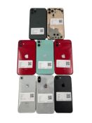 Assorted Apple iPhones (iCloud unlocked).
