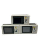 Three pre-owned Philips Intellivue X2 Patient Monitors (1 x damaged screen).