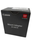 As new Canon EF-EOS R Mount Adapter (EAN: 4549292115703 P/N: 2971C005AA).
