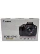 As new Canon EOS 4000D DSLR Camera & EF-S 18-55 mm f/3.5-5.6 III Lens (Please note: Not originally i