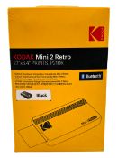 As new Kodak Mini 2 Retro Instant Photo Printer in Black (EAN: 192143003021).