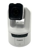 As new Canon CR-N500 Professional 4K NDI PTZ Camera with 15x Zoom in Titanium White (Box open).