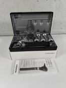 An as new Riester 3.5v xenon otoscope with C-handle, comes with two lithium batteries (REF: 3860).