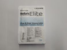 A box of six as new Stellaris Elite 25 ga. bi-blade vitreous cutter combined wide-field Stellaris El