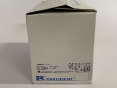 A box of as new Erkodent Erkodur thermoforming foil and discs, (REF: 524515, EXP: 2026/06, 50 pcs).