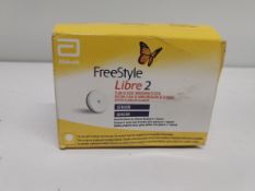 An as new Freestyle Libre 2 flash glucose monitoring system (EXP: 2026-06-30).