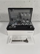 An as new Riester 3.5v xenon otoscope with C-handle, comes with two lithium batteries (REF: 3860).