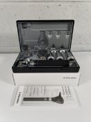 An as new Riester 3.5v xenon otoscope with C-handle, comes with two lithium batteries (REF: 3860).