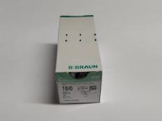An as new B.Braun Dafilon Polaymide Monofilament, non-absorbable surgical suture, 10/0 (0.2) 30CM 2X