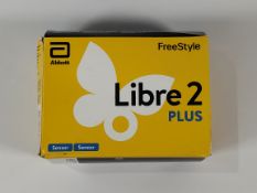 An as new FreeStyle Libre 2 Plus Flash Glucose Monitoring Systems (EXP: 2026-09-30).