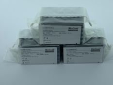 As new case of Corning BioCoat Collagen 384-well Black/Clear Flat Bottom Microplate (10 x 5-packs in