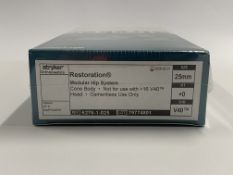 As new Stryker Orthopaedics Restoration Modular Hip System (REF: 6276-1-025) Size: 25mm, HT: +0, TRP