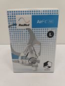 An as new ResMed AirFit F20 full face mask for sleep apnoea, large (REF: 64007, EAN: 619498640072).
