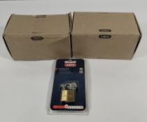 Two boxes (twelve units) of as new Abus 65/30 padlocks, security level 4 boxed (B/EFSPP).