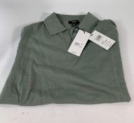 An as new, with tags, Reiss Merino polo, herb green, UK M.