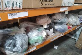 Seven assorted bags of pre-owned clothing to include Zara, Puma, Reebok.