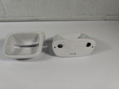Nineteen as new THPG toilet roll holders, porcelain white.